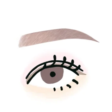 セミアーチ眉