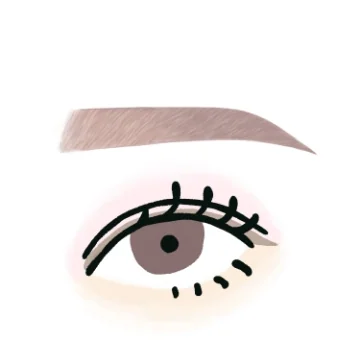 平行アーチ眉