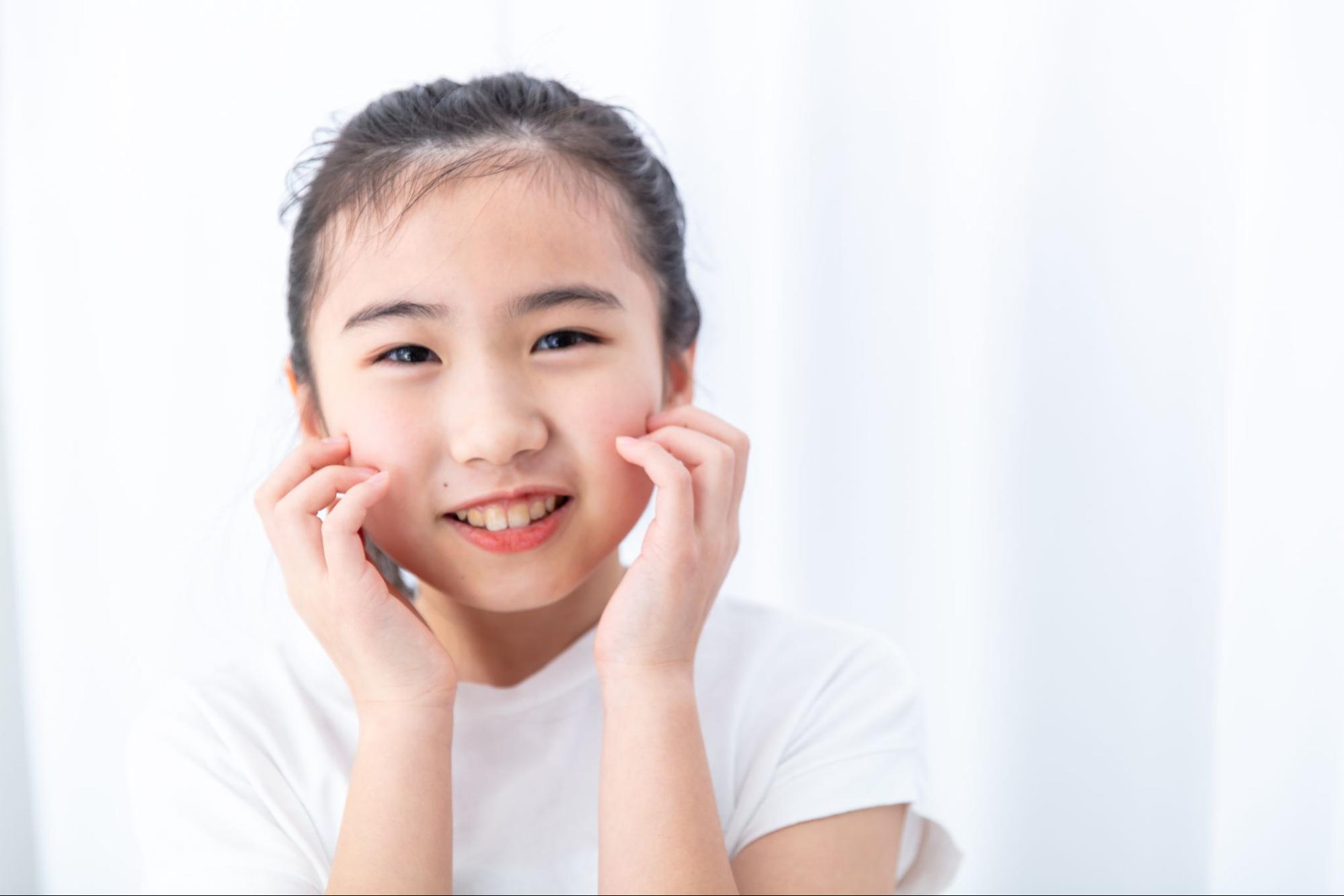 笑顔の女の子