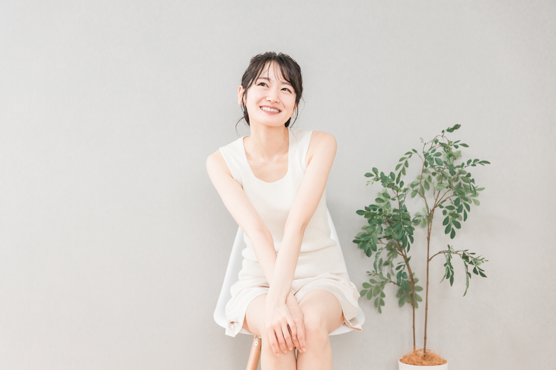 笑顔の女性