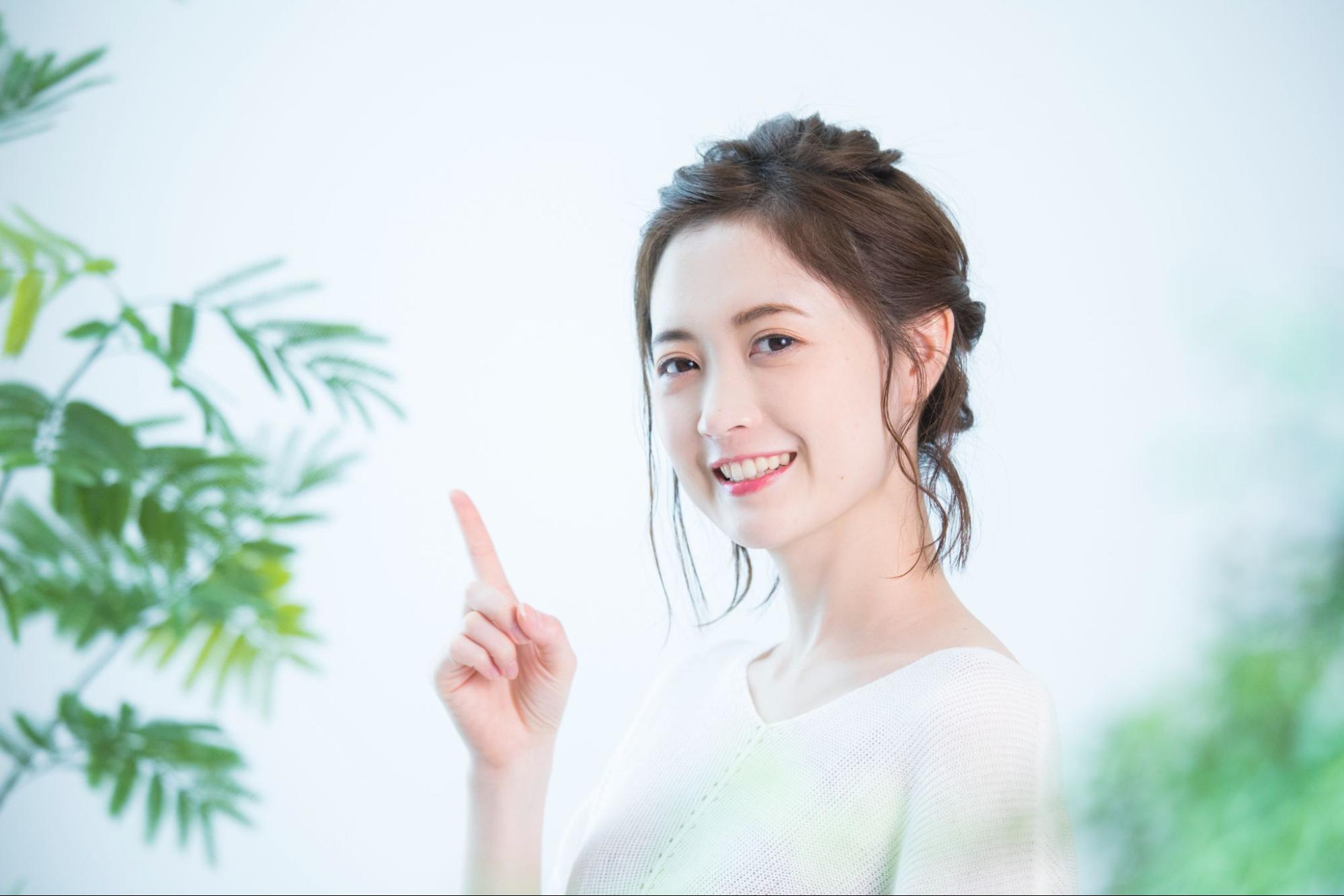 笑顔の女性