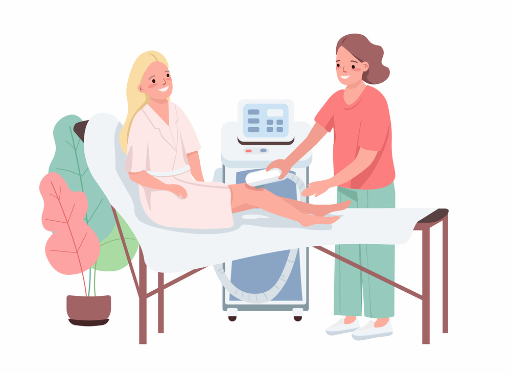 医療脱毛を受ける女性