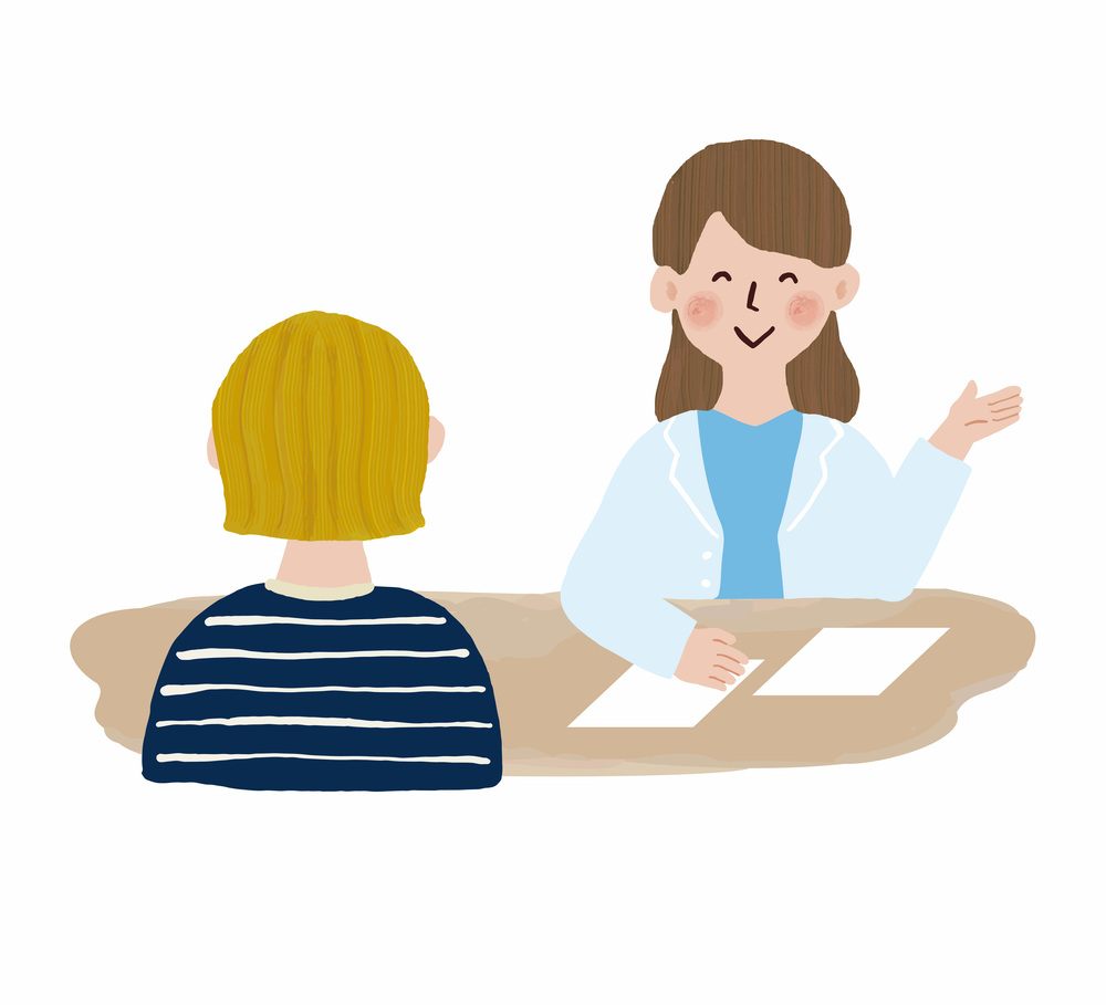 カウンセリングを受ける女性