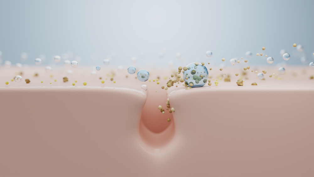 毛穴洗浄の様子