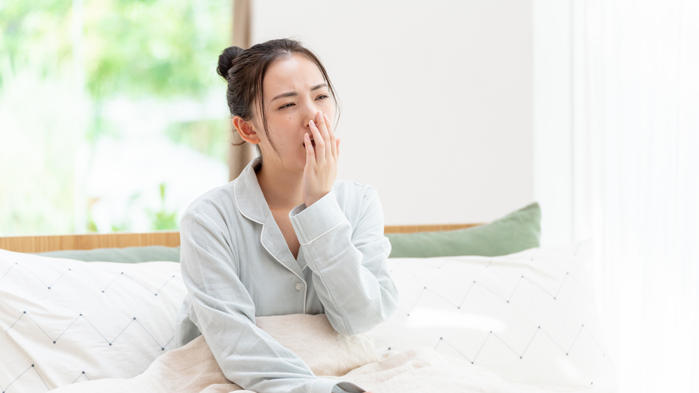 睡眠不足な女性